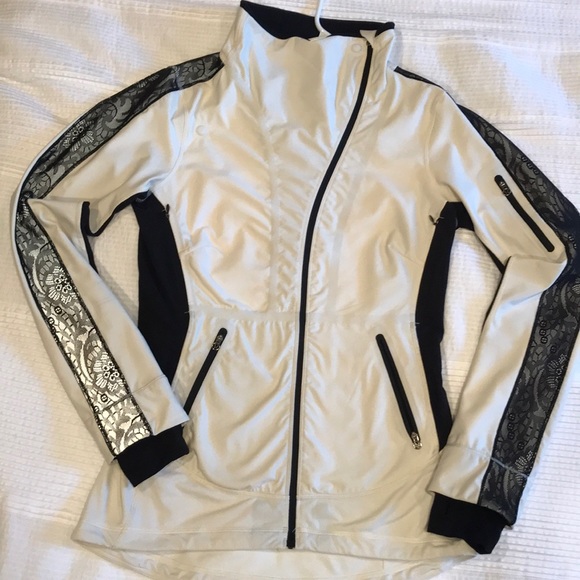 lululemon athletica Jackets & Blazers - Lululemon Polar Cream Draft Dodger Lace Jacket 6